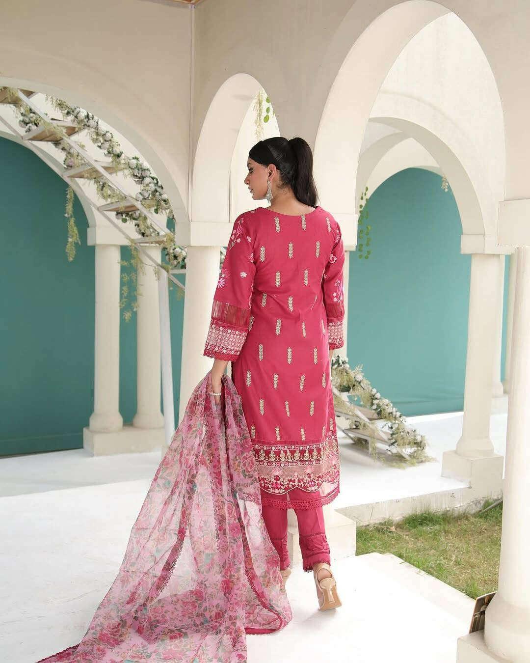 AZALIA LAWN UNSTITCHED EMB 3PC - City Fabrics 