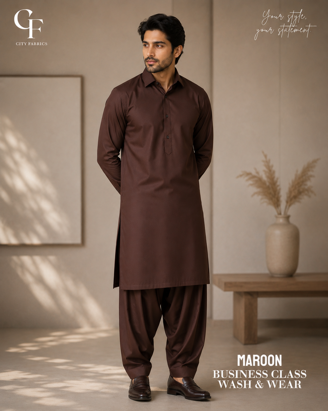 Business Class Maroon