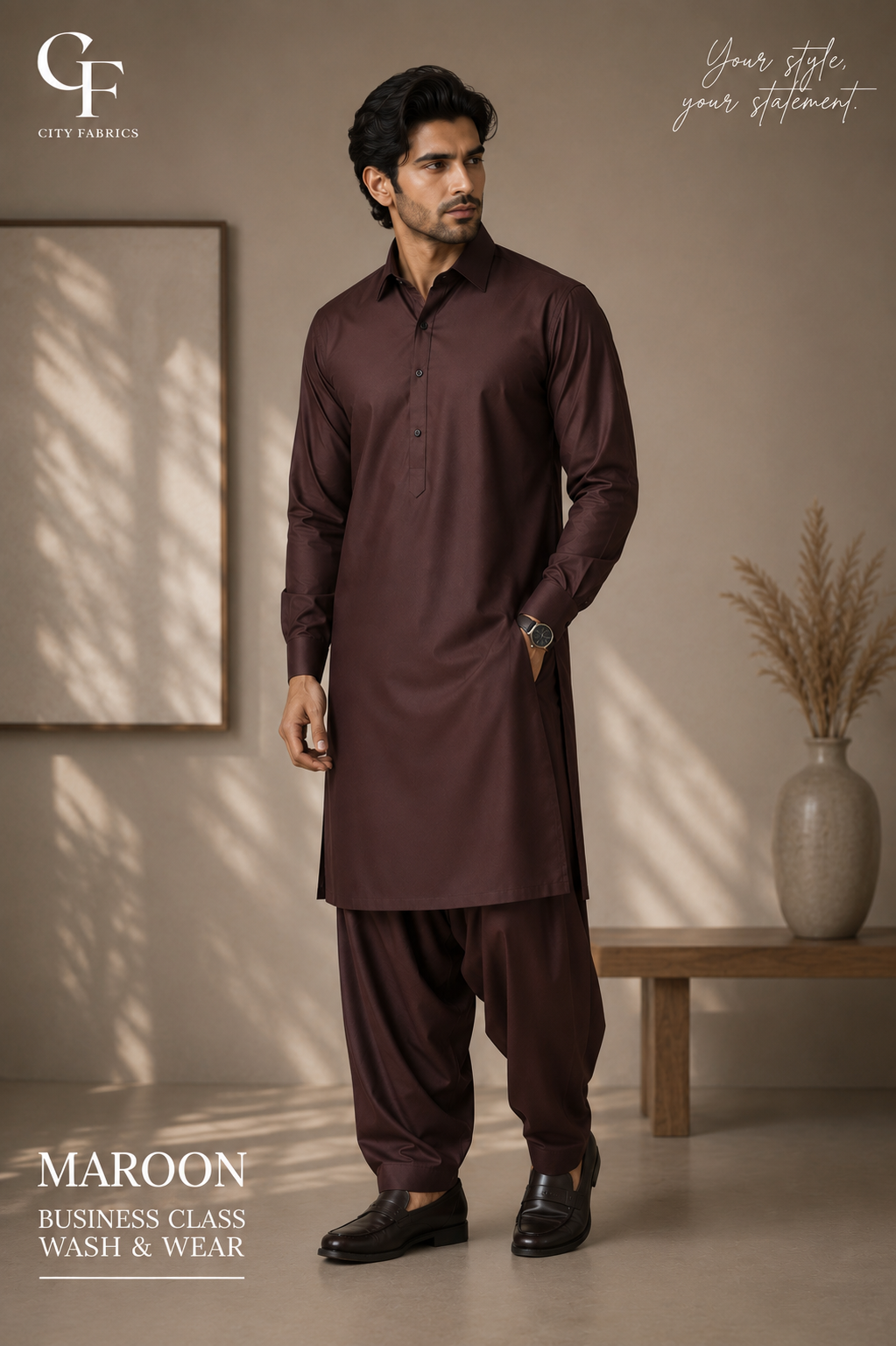 Business Class Maroon