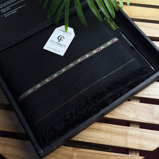 Pure Wool Shawl (Black)