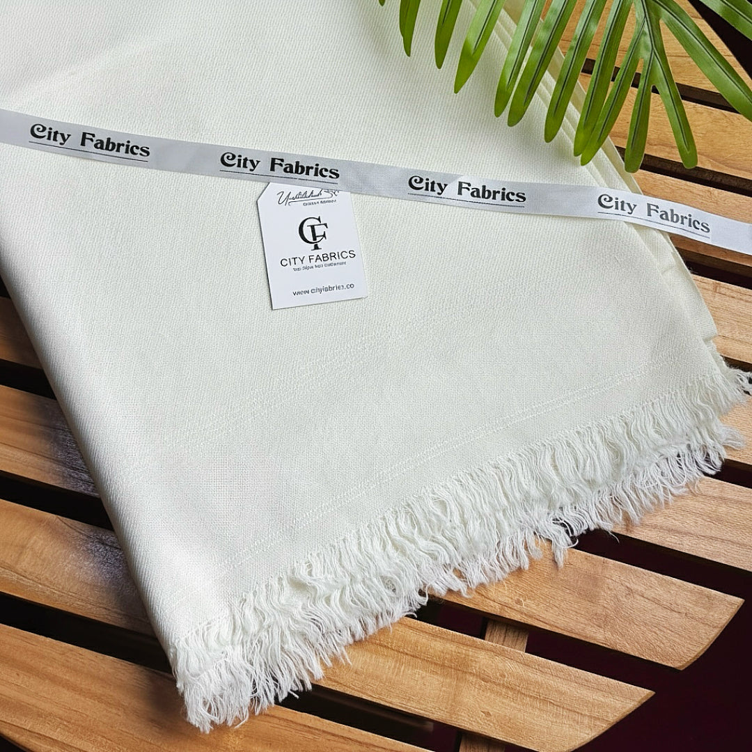 Mix Wool Shawl (Off White)