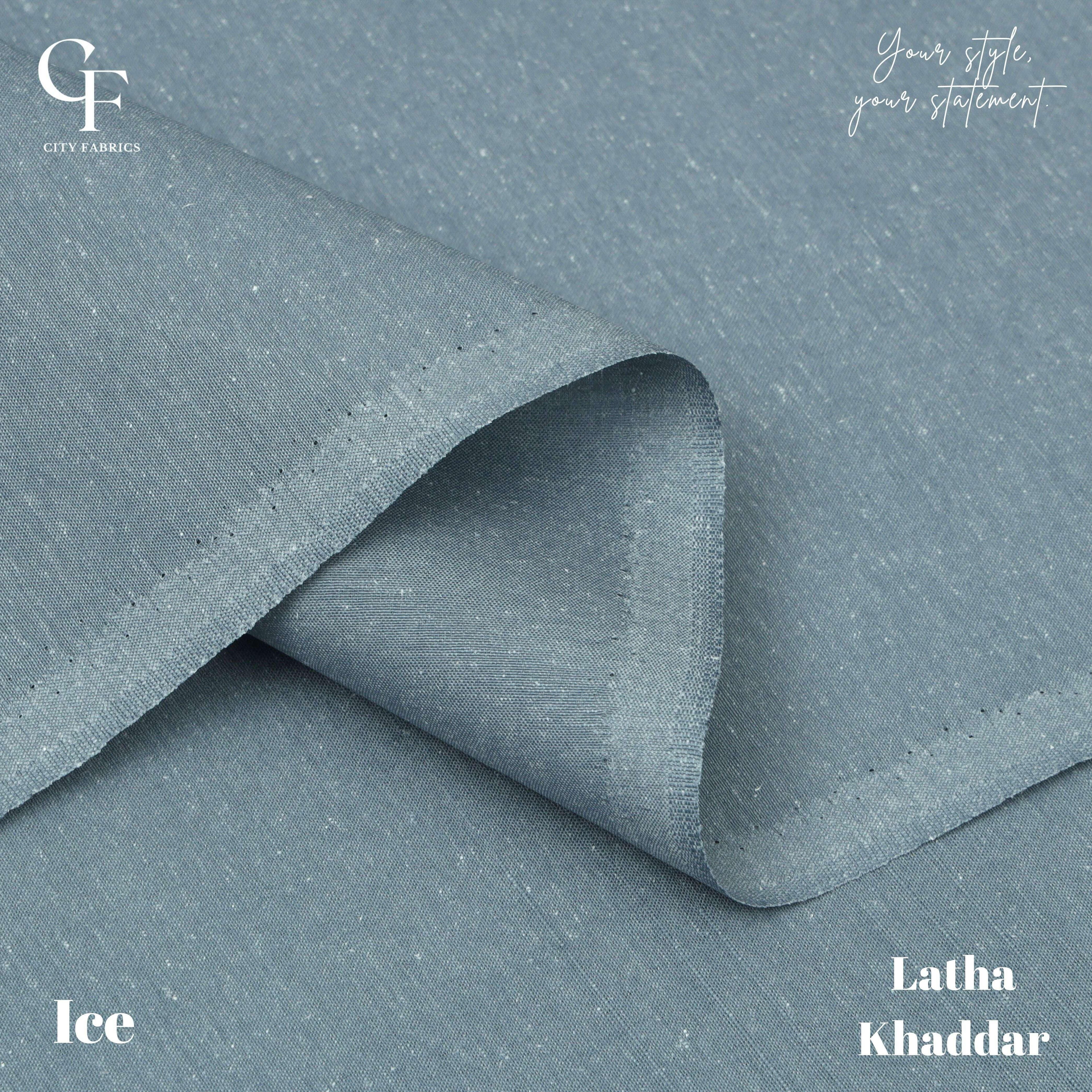 Latha Khaddar Ice - City Fabrics 