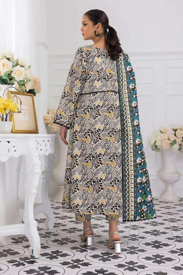 NISHAT KHADDAR UNSTITCHED PRINTED 3PC - City Fabrics 