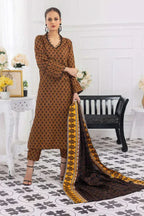 NISHAT KHADDAR UNSTITCHED PRINTED 3PC - City Fabrics 