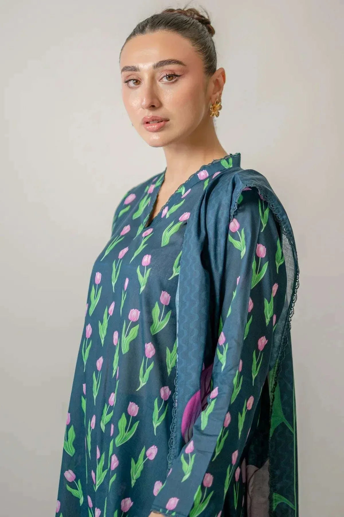 NISHAT KHADDAR UNSTITCHED PRINTED 3PC - City Fabrics 