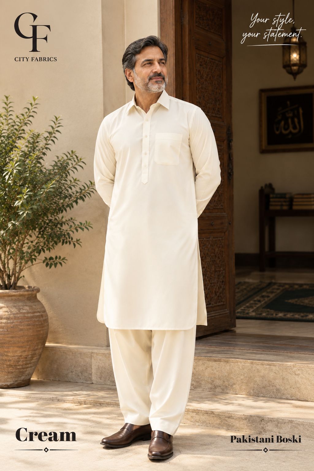 Pakistani Boski - Cream