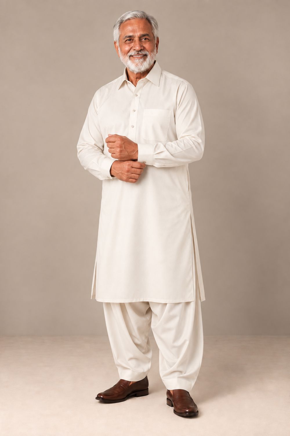 Pakistani Boski Off-White