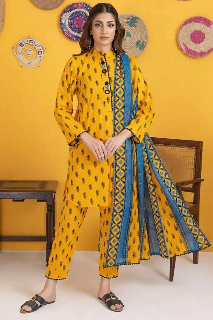 NISHAT KHADDAR UNSTITCHED PRINTED 3PC - City Fabrics 